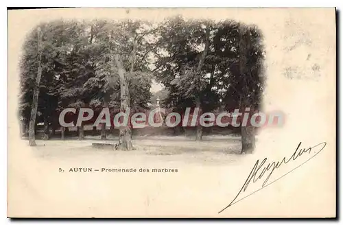 Cartes postales Autun Promenade Des Marbres