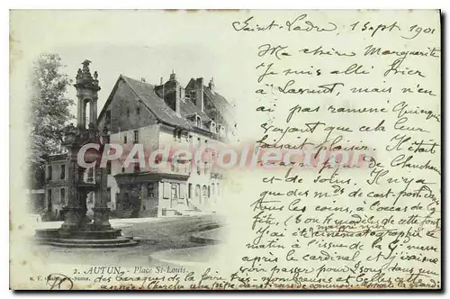 Cartes postales Autun Place St Louis