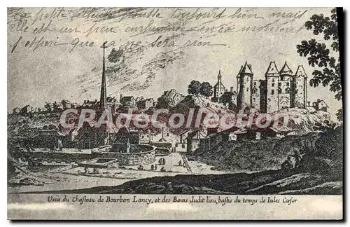 Cartes postales ch�teau de Bourbon Lancy Et Des Bains