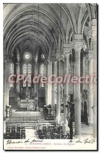 Cartes postales Bourbon Lancy Interieur De I'Eglise