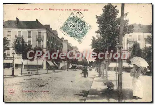 Cartes postales Chalon Sur Saone Boulevard De La Republique