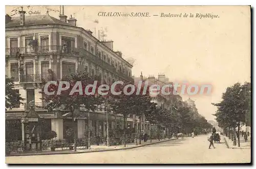 Cartes postales Chalon Sur Saone Boulevard De La Republique