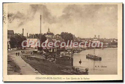 Cartes postales Chalon Sur Saone Les Quais De La Saone