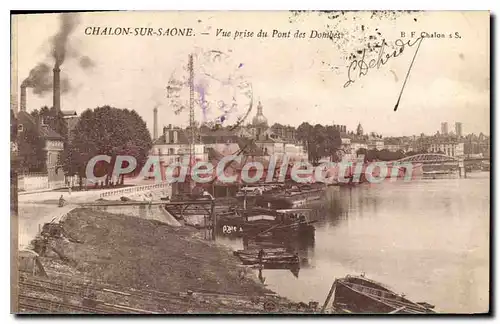 Ansichtskarte AK Chalon Sur Saone Vue Prise Du Pont Des Dombes