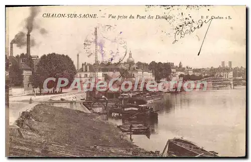 Cartes postales Chalon Sur Saone Vue Prise Du Pont Des Dombes