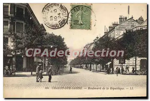 Cartes postales Chalon Sur Saone Boulevard De La Republique