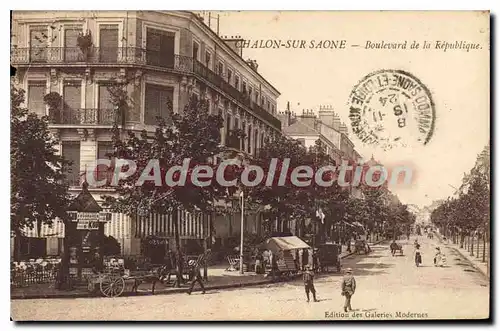 Cartes postales Chalon Sur Saone Boulevard De La Republique