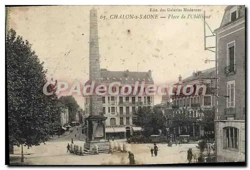 Cartes postales Chalon Sur Saone Place De I'Obelisque