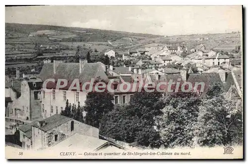 Cartes postales Cluny Coteau Et Quartier De St Mayeul les collines