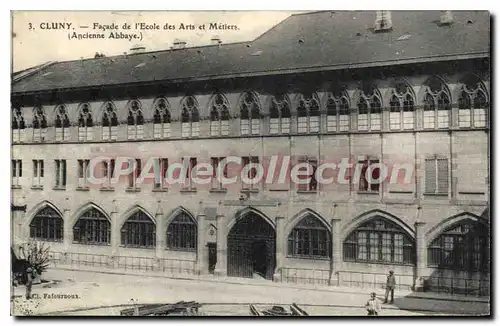 Ansichtskarte AK Cluny Facade De I'Ecole Des Arts Et Metiers