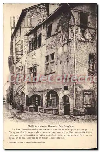 Cartes postales Cluny Maison Romane Rue Dauphine