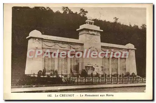 Cartes postales Le Creusot Le Monument Aux Morts