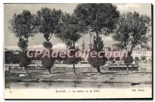 Cartes postales Macon La Saone Et La Ville