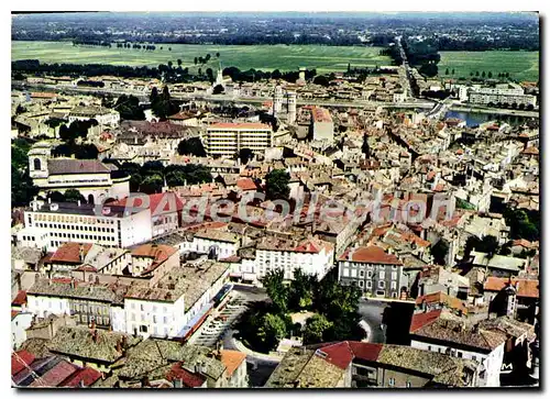 Moderne Karte Macon Vue Generale Aerienne