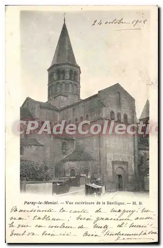 Cartes postales Paray Le Monial Vue Exterieure De La Basilique
