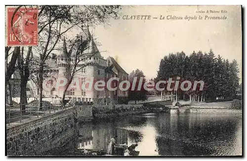 Cartes postales La Clayette Le Chateau Depuis La Promenade