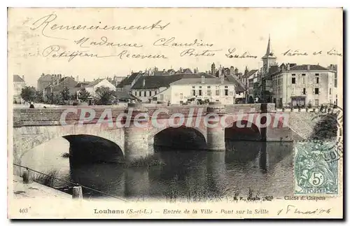 Ansichtskarte AK Louhans Entree De La Ville Pont Sur La Seille