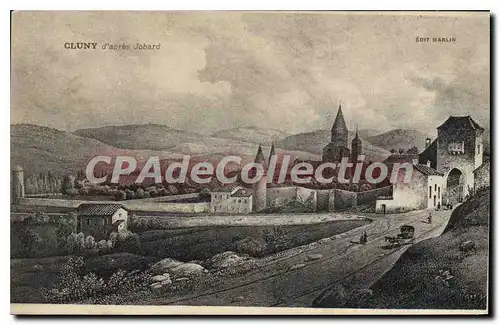 Cartes postales Cluny d'apr�s Jobard Marlin