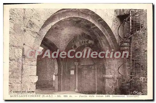 Cartes postales Mont Saint Vincent Porche
