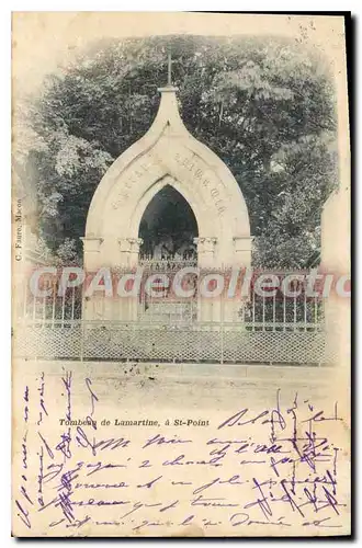 Cartes postales Tombeau De Lamartine � St Point