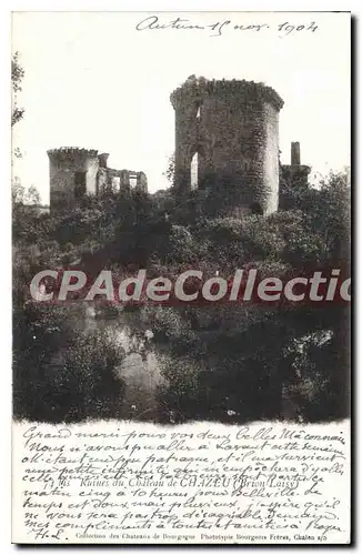 Ansichtskarte AK Chazeu ruines Du Ch�teau de Chazeu Brion-Laisy