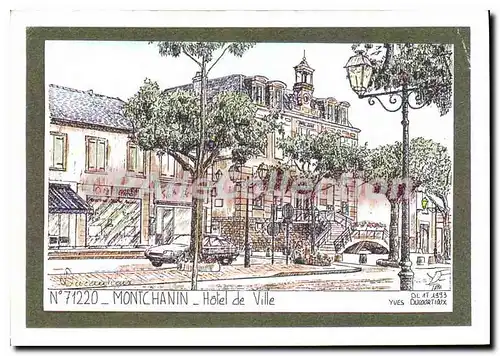 Cartes postales moderne Montchanin Hotel De Ville Yves Ducourtioux