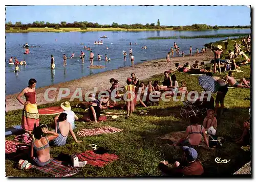 Moderne Karte Camping Plage D'Uchizy Sa Plage De Sable