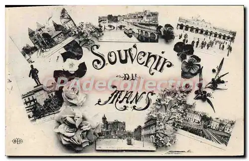 Cartes postales Le Mans souvenir