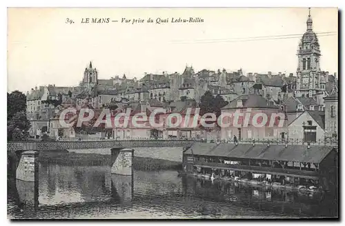 Cartes postales Le Mans Vue Prise Du Quai Ledru-Rollin