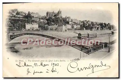 Cartes postales Le Mans Vue Generale Du Quai Ledru Rollin