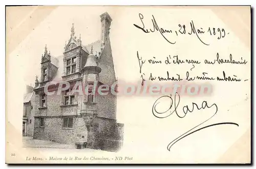 Cartes postales Le Mans Maison De La Rue Des Chanoines