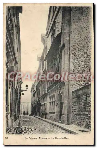 Cartes postales Le Vieux Mans La Grande Rue