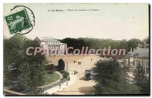 Cartes postales Le Mans Place Des Jacobins Et th��tre