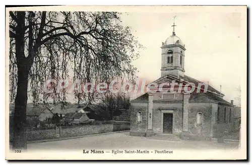 Ansichtskarte AK Le Mans Eglise Saint Martin Pontlieue