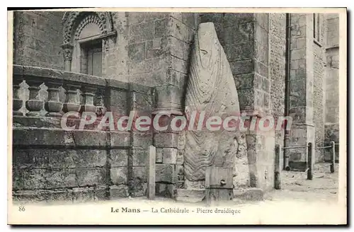 Cartes postales Le Mans La Cathedrale Pierre Druidique