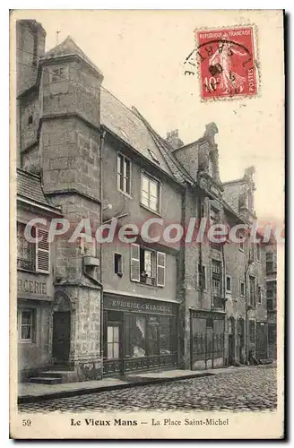 Cartes postales Le Mans Le Place Saint Michel