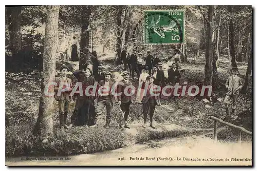 Cartes postales Foret De Berce Le Dimanche Aux Sources