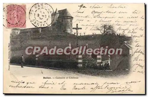 Ansichtskarte AK Ballon Calvaire Et Ch�teau