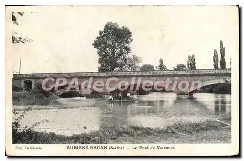 Ansichtskarte AK Aubigne Racan Le Pont De Varennes