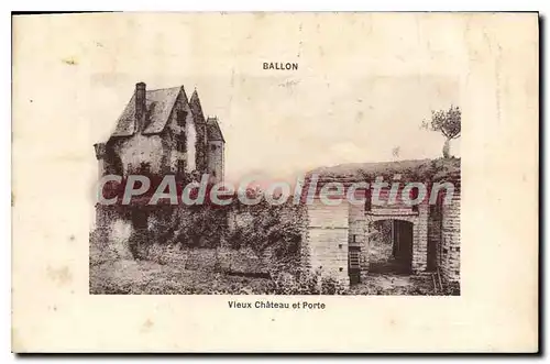 Cartes postales Balon Vieux Chateau Et Porte