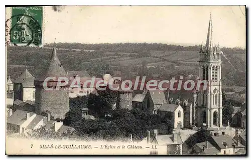 Cartes postales Sille Le Guillaume L'Eglise Et Le Ch�teau