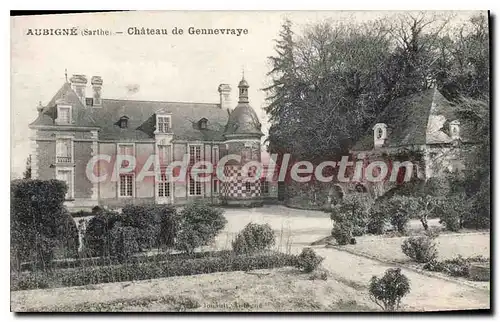 Cartes postales Aubigne Chateau De Gennevraye