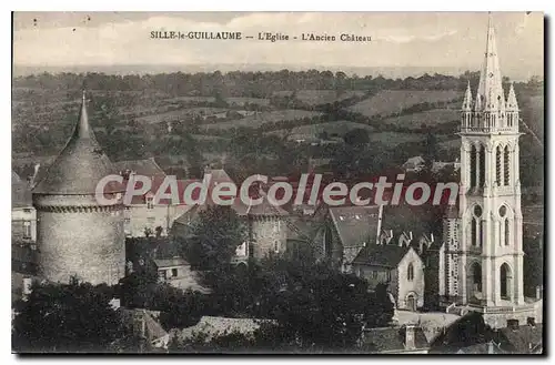 Cartes postales Sille Le Guillaume L'Eglise L'Ancien Chateau