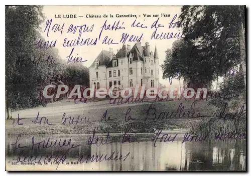 Cartes postales Le Lude Chateau De La Gannetiere Vue Sur I'Eau