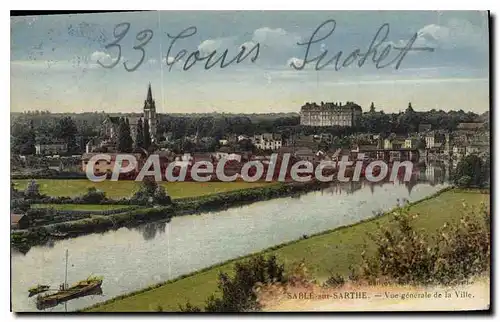 Cartes postales Sable Sur Sarthe Vue Generale De La Ville