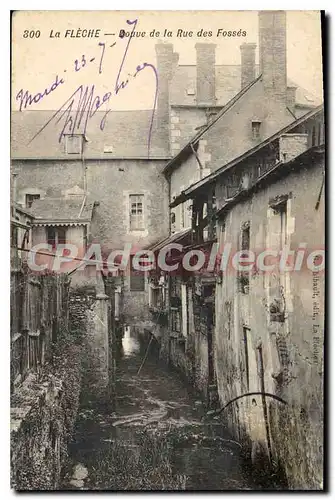 Cartes postales La Fleche Douve De La Rue Des Fosses