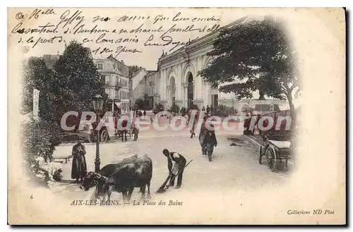 Cartes postales Aix Les Bains La Place Des Bains