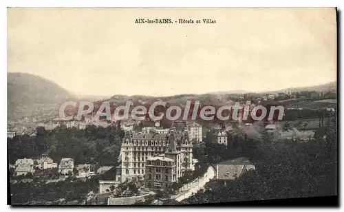 Ansichtskarte AK Aix Les Bains Hotels Et Villas