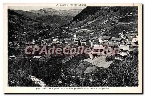 Cartes postales Areches Vue Generale Et Vallee De I'Argentine