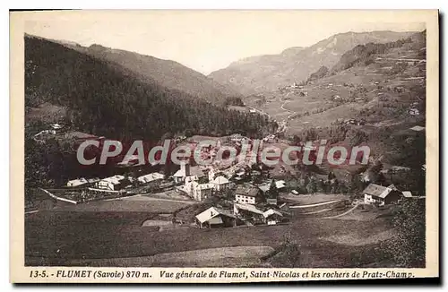 Cartes postales Flumet Vue Generale De Saint Nicolas